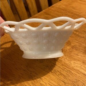 White Milk Glass Bowl